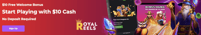 royal reels sign up bonus